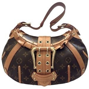 Louis Vuitton Monogram Canvas Leonor Limited Edition ruffled bag.